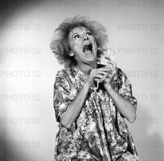 Phyllis Diller, on-set of the Film "Boy, Did I get a Wrong Number!", 1966