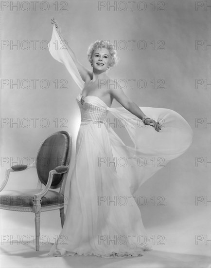 Eva Gabor, Publicity Portrait for the Film "Don't Go Near the Water", 1957