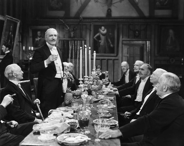 C. Aubrey Smith, (standing), on-set of the Film "The Four Feathers", 1939