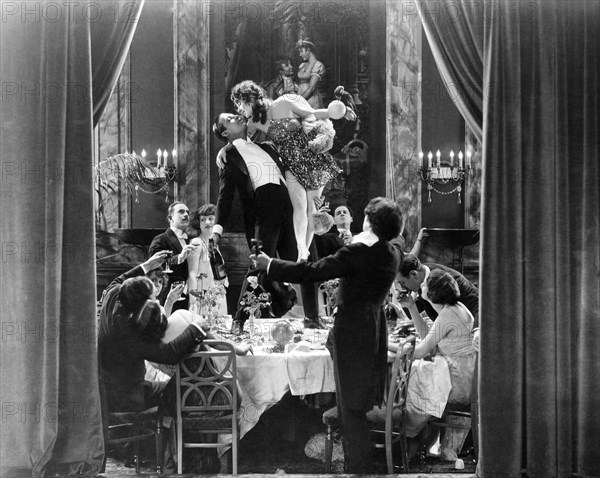 Rudolph Valentino (center), on-set of the Silent Film "The Four Horsemen of the Apocalypse", 1921