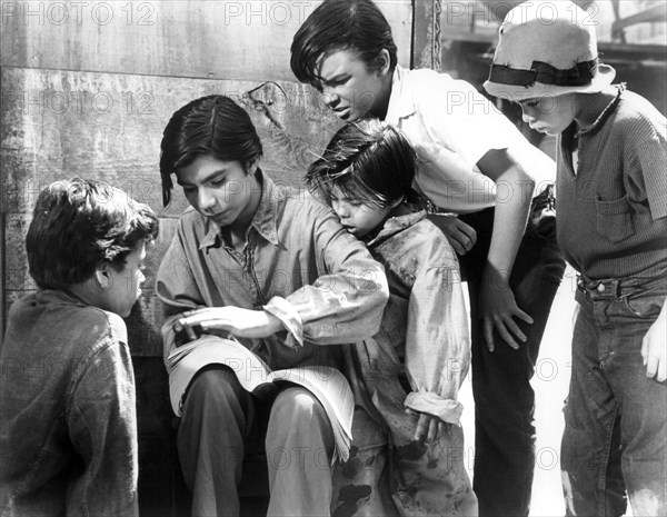 Group of Young children, on-set of the American Documentary Film "The Forgotten Village", 1941