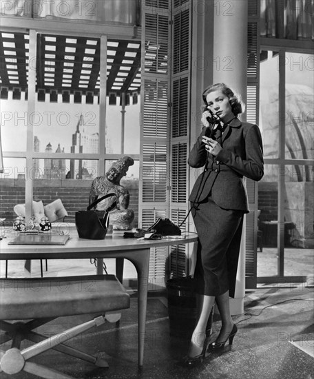 Lauren Bacall, on-set of the Film "How to Marry a Millionaire", 20th Century Fox, 1953