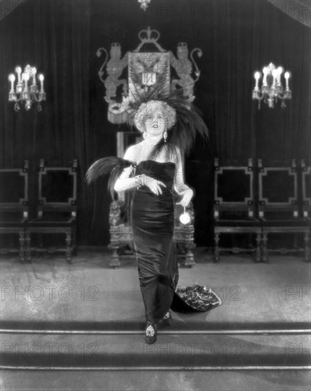 Mae Murray, on-set of the Silent Film "The Merry Widow", 1925