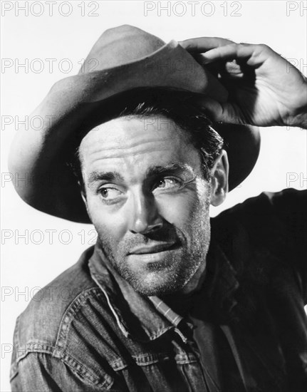 Henry Fonda, on-set of the Film "The Ox-Bow Incident", 1943, 20th Century Fox Film Corp. All rights reserved