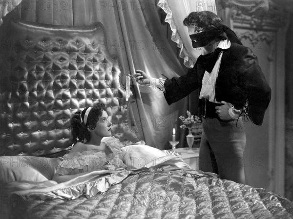 Binnie Barnes, Louis Hayward, on-set of the Film "The Pirates of Capri" (aka I Pirati di Capri), 1949