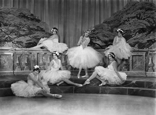 Marilyn Miller, (center), on-set of the Film "Sally", 1929