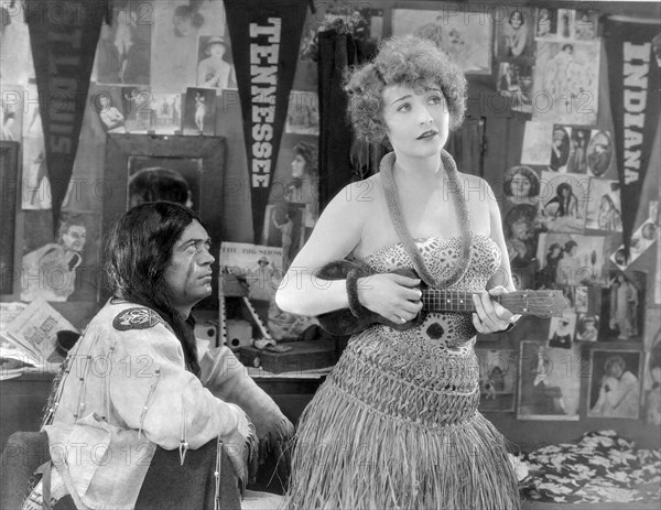 Betty Compson, on-set of the Silent Film "Scarlet Seas", 1928