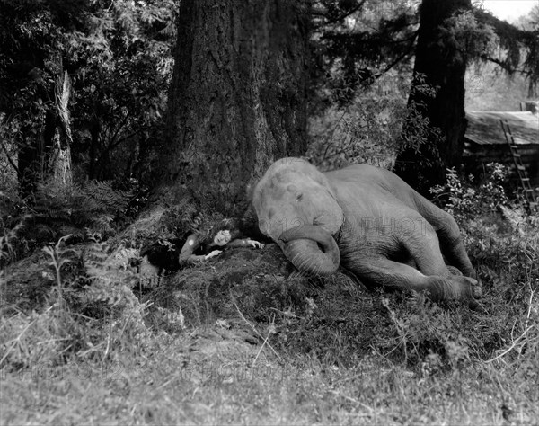 Madge Bellamy, on-set of the Silent Film "Soul of the Beast", 1923