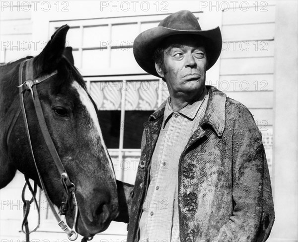 Jack Elam, on-set of the Film "Support Your Local Sheriff", 1969