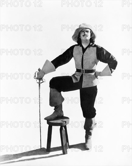 Douglas Fairbanks, on-set of the Silent Film "The Three Musketeers", 1921