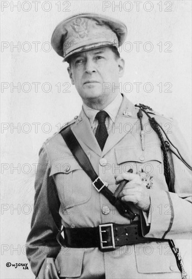 General Douglas MacArthur, Portrait, World War II, circa 1940's