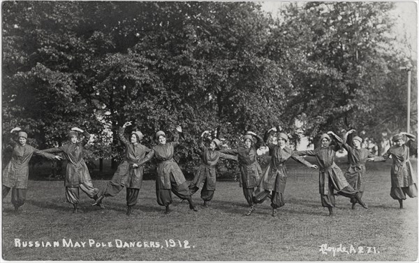 Russian May Pole Dancers, 1912