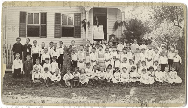 Elementary School Students, Portrait, USA, circa 1900