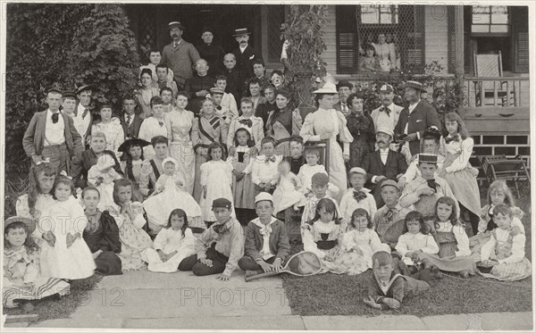 Large Group Portrait, Land’s End, Point Pleasant New Jersey, USA, circa 1888