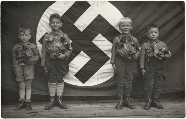 Four Boys, Hitler Youth, Germany, circa 1935
