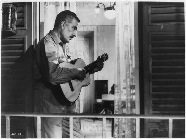 Vittorio De Sica, on-set of the Film, “Bread, Love, and Dreams” (aka Pane, Amore e Gelosia), 1954