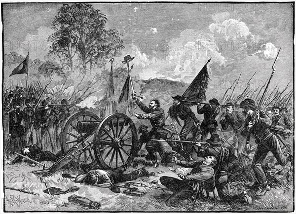 “Pickett’s Charge at Gettysburg” Battle of Gettysburg, American Civil War, 1863