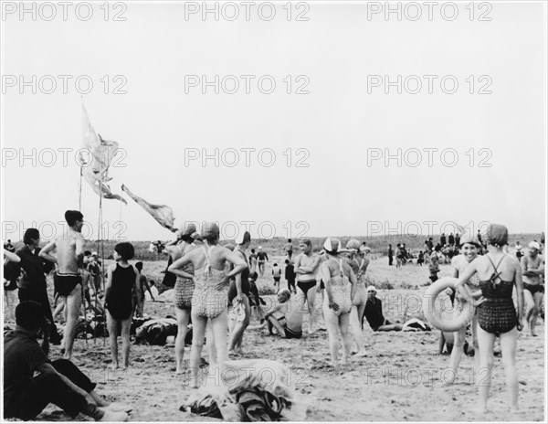 Beach Scene, China, Documentary Film “Report From China", 1973