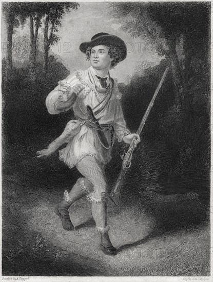 Morgan’s Rifleman, South, Painted by Alonzo Chappell, Engraving by John C. McRae, circa 1880