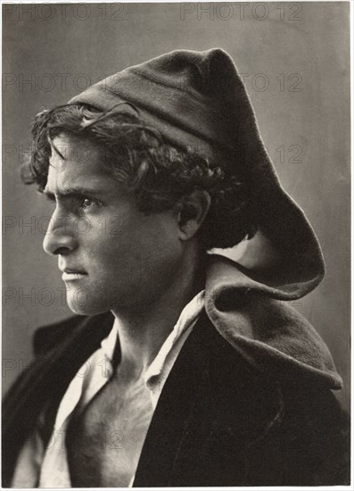 Man with stocking cap, No9, Sicily, Photo by Giorgio Sommer, circa 1870's