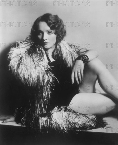 Marlene Dietrich, on-set of the Film "Morocco", 1930