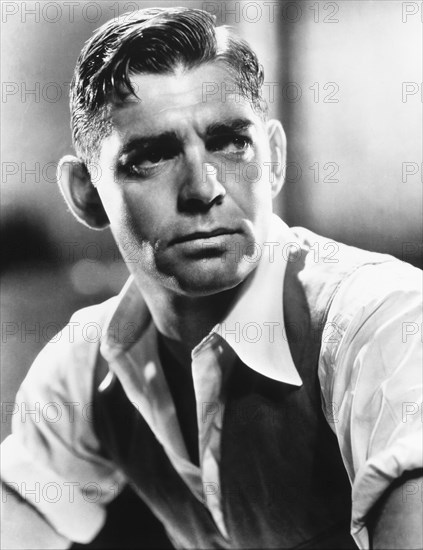 Clark Gable, Portrait, on-set of the Film "Red Dust", 1932