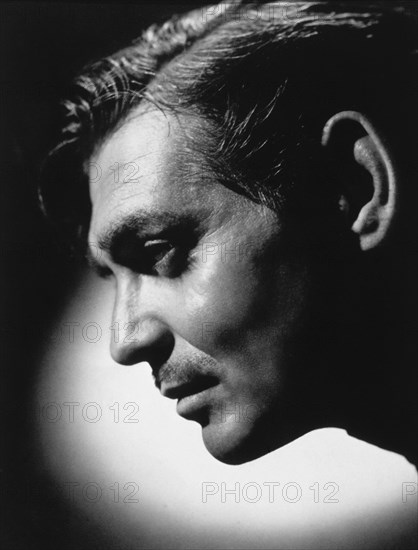 Actor Clark Gable, Close-Up Profile, 1945