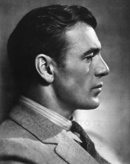 Actor Gary Cooper, Profile, 1931