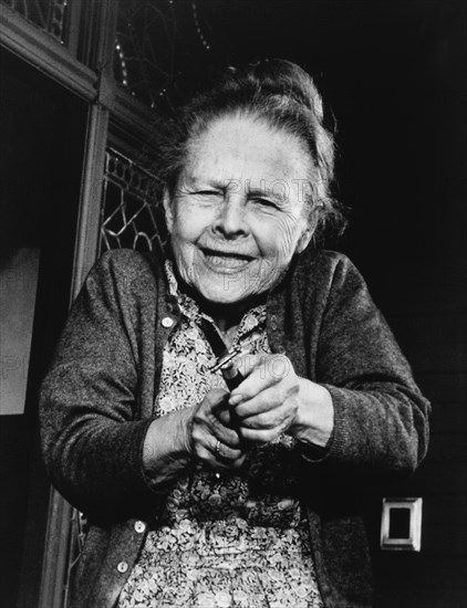 Ruth Gordon, on-set of the Film "Scavenger Hunt", 1979