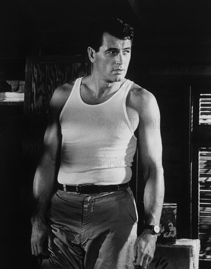 Rock Hudson, on-set of the Film "The Spiral Road", 1962