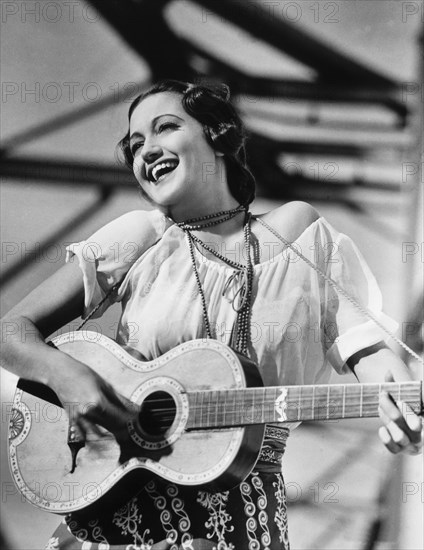 Dorothy Lamour, on-set of the Film "Road to Singapore", 1940