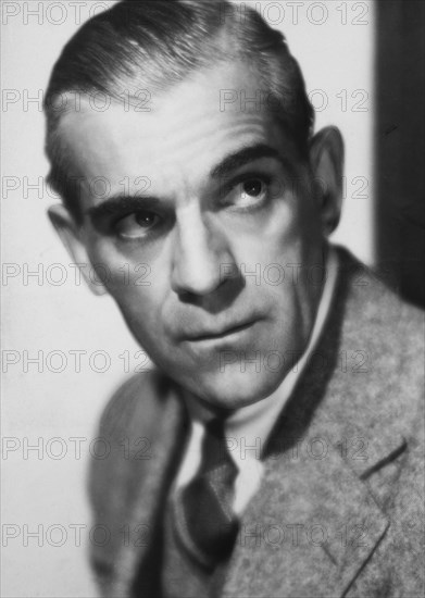 Actor Boris Karloff, Portrait, 1937