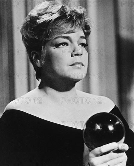 Simone Signoret, on-set of the Film "Games", 1967