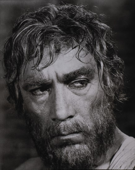 Anthony Quinn, on-set of the Film "Barabbas", 1961