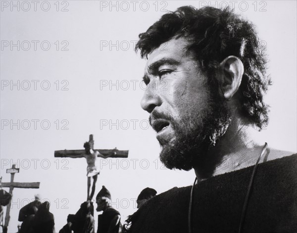 Anthony Quinn, on-set of the Film "Barabbas", 1961