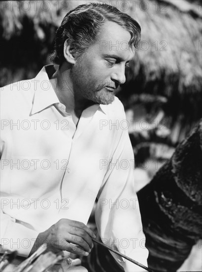 George Sanders, on-set of the Film "The Moon and Sixpence", 1942