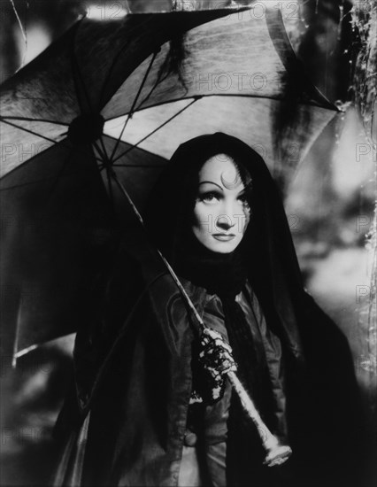Marlene Dietrich, on-set of the Film "Devil is a Woman", 1935