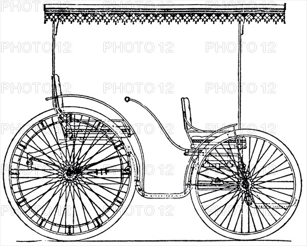 Electric Carriage, R.J. Arnold, Chicago. Illinois, USA, Illustration, circa 1895