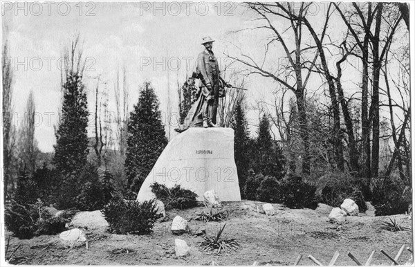 Rudolf Szobor Monument, Budapest, Hungary, circa 1930