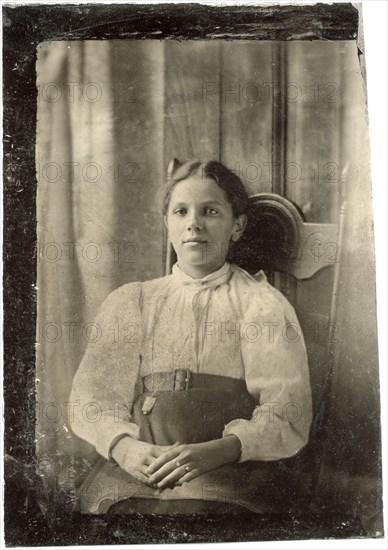 Portrait of Seated Teenage Girl, circa 1870