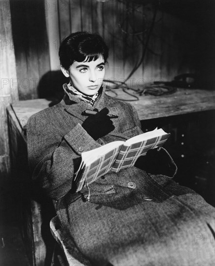 Millie Perkins, on-set of the Film “The Diary of Anne Frank”, 1959