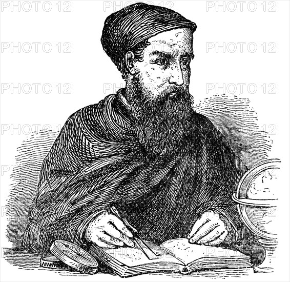 Amerigo Vespucci (1454-1512), Italian Explorer, Engraving, 1889