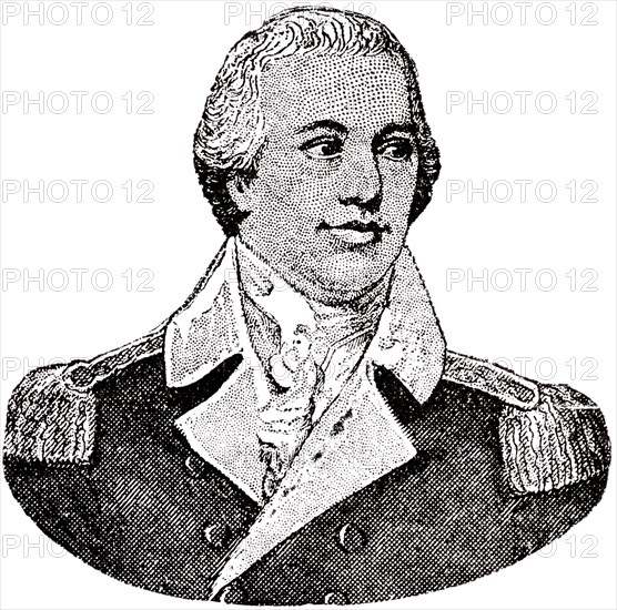 Nathanael Greene (1742-86), General in Continental Army during American Revolutionary War, Engraving, 1889