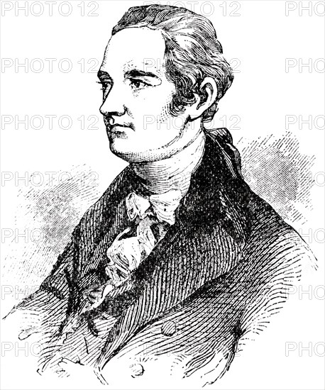 Alexander Hamilton, Engraving, 1889