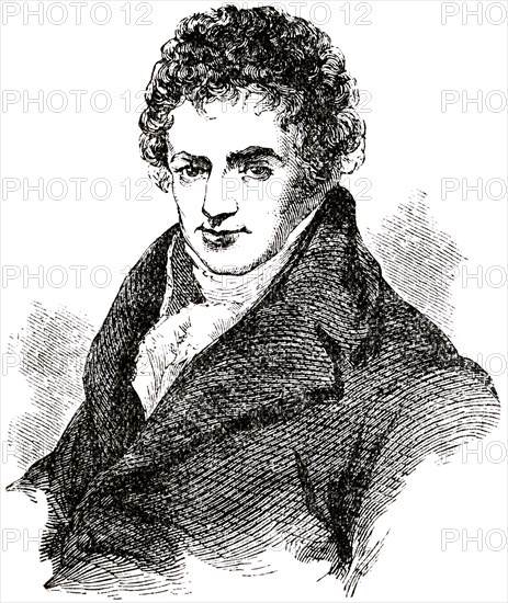 Robert Fulton (1765-1815), British-American Engineer and Inventor who is Widely Credited with the Development of the Steamboat, Portrait, Engraving, 1889
