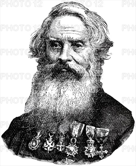 Samuel F. B. Morse (1791-1872), American Inventor, Portrait, Engraving, 1889