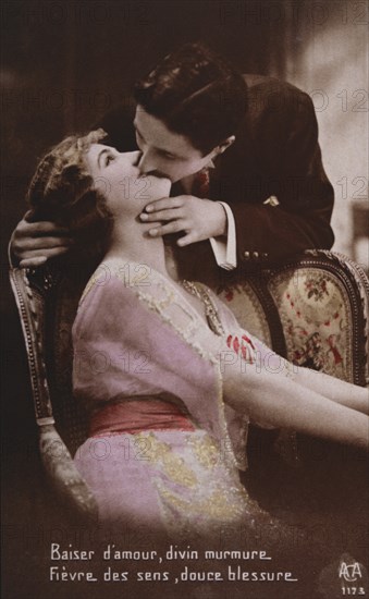 Man Kissing Woman, 1912