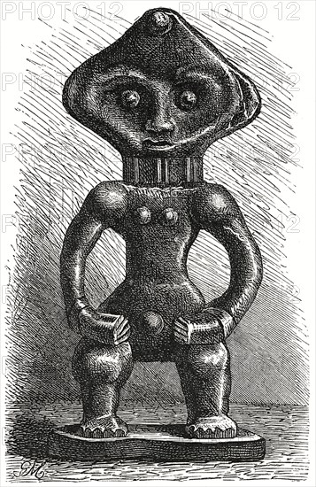 House Idol, West Africa, Illustration, 1885