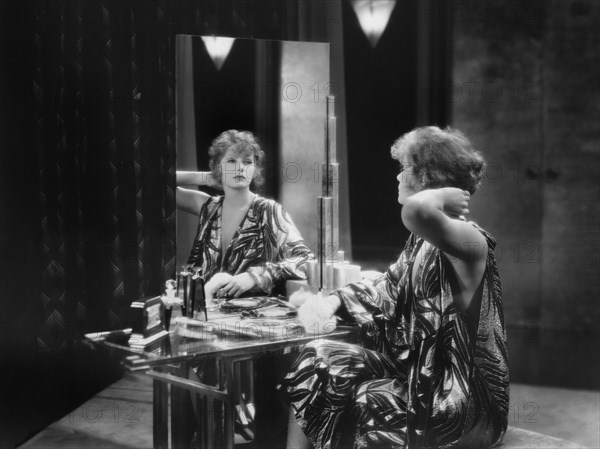 Greta Garbo on-set of the Silent Film, "The Kiss", 1929