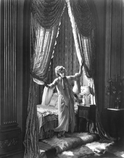 Greta Garbo on-set of the Silent Film, "The Flesh and the Devil", 1927